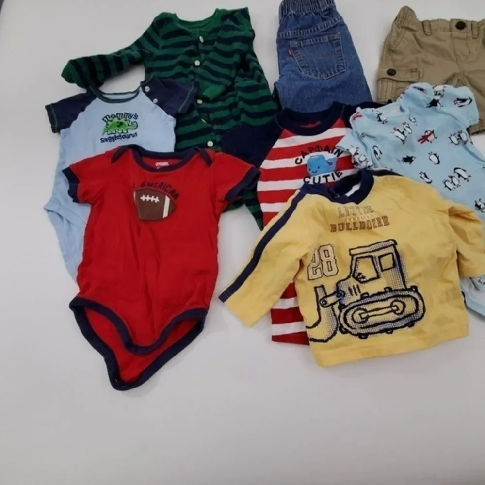 Boys Lot of 8 Size 6 9‎ 12 Month Shorts One Piece C